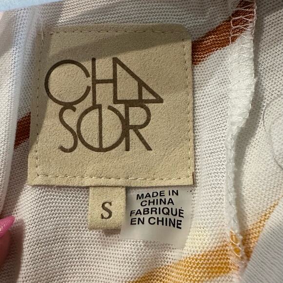 Chaser short sleeve drape back tee
Striped V neck size S - Picture 4 of 8